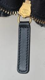 CC 2025 hobo handbag 24 black gray wool