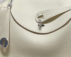 HM LINDY 30 BAG WHITE TAURILLON CLEMENCE LEATHER