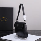 PRA 23 BAG IN BLACK CALFSKIN SILVER HARDWARE