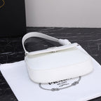 PRA 23 BAG IN BLACK CALFSKIN SILVER HARDWARE