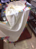 LP Scarf 190 CM In White Colorful Cashmere 656978