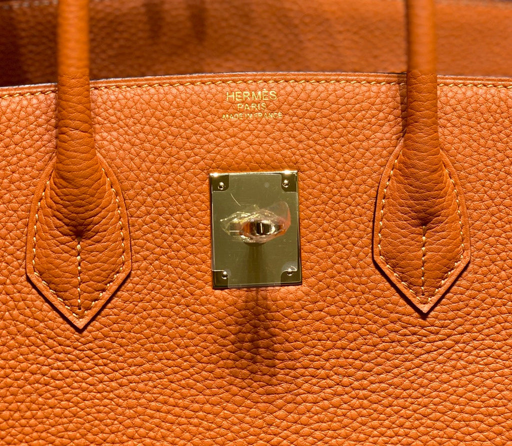 HM BIRKIN 35CM ORANGE TOGO LEATHER GOLD HARDWARE