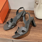 SLINGBACK SANDAL ETERNITE 75 FOSSIL LAMBSKIN