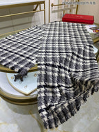 LP Opposite Scarf 190 CM In Black White Cashmere  667373