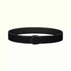 LUCK BELT BUCKLE & REVERSIBLE BLACK LEATHER STRAP 38MM BLACK HARDWARE