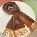 LP Grande Unita Scarf 200 CM In Earth Brown Mix Caramel Cashmere  686571