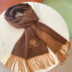 LP Grande Unita Scarf 200 CM In Earth Brown Mix Caramel Cashmere  686571
