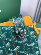 MONTMARTRE GM CASE 18 IN GREEN GOYARDINE CANVAS