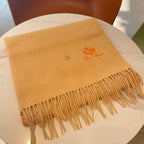 LP Grande Unita Scarf 190 CM In Beige Gradient Orange Cashmere 687750