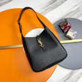 le 5a7 small 23cm black calfskin
