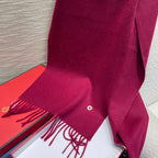 LP Scarf Plain 180 CM In Dark Red Pink Cashmere  141432