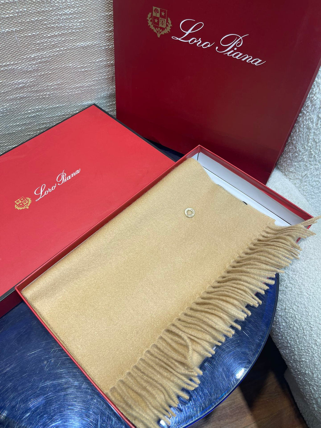 LP Scarf Plain 180 CM In Beige Cashmere  141433