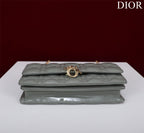 my cd mini 21 rock gray petent calfskin