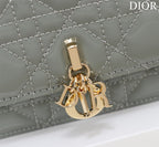 my cd mini 21 rock gray petent calfskin