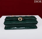 my cd mini 21 dark green patent calfskin