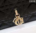 my cd mini 21 black patent calfskin