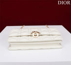 my cd mini 21 white lambskin