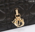 my cd mini 21 black lambskin