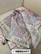 CC Square Scarf 90 CM In Colorful Silk 288744