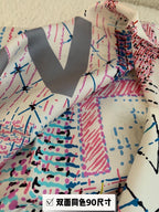CC Square Scarf 90 CM In Colorful Silk 288744