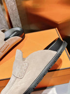 HM Men's Go Mule Beige Suede 686722