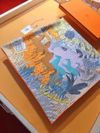Le Carnaval Des Animaux Scarf 90 CM In Colorful Silk Twill 288862