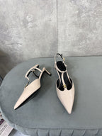 cl kitten t-bar 45 light pink black calfskin