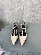 cl kitten t-bar 45 light pink black calfskin