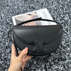 BESACE TRIPHOME 23 BLACK CALFSKIN