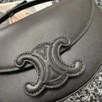 BESACE TRIPHOME 23 BLACK CALFSKIN