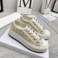 walkn 45 gold white oblique embroidery canvas