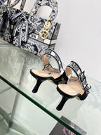 cd slingback pump 65 transparent mesh embroidered black flower moitf