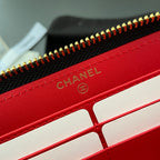 CC 19 Zipped Wallet 19cm Black Calfskin