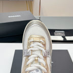 CC Sneaker In White Mesh Fabric 149791