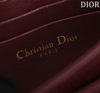 my cd mini 21 burgundy lambskin