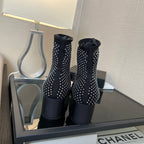 CC Ankle Boot Glitter Black