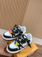 LV Trainer Maxi Sneaker White Mix Black Calfskin