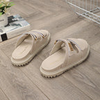 cd dioract dad sandal mule nude lambskin