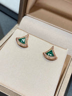 DIVAS DREAM EARRINGS PINK GOLD DIAMOND