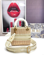 medium lady 24 bamboo basket white canvas