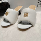 Loewe Anagram Padded Mule White Sheepskin