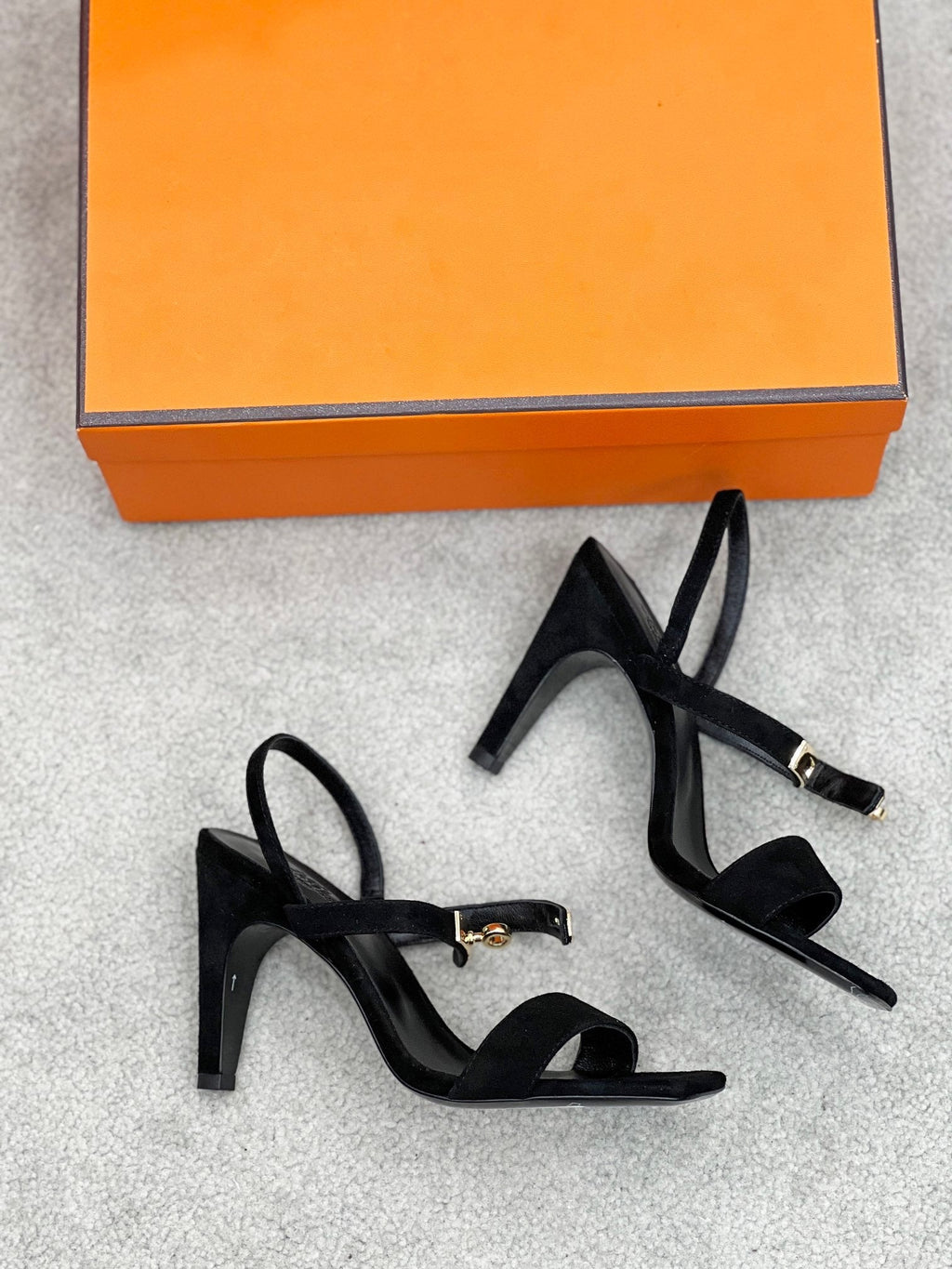 Glamour 95 Sandal Black Suede