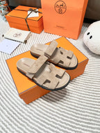 HM Chypre Sandal Beige Suede 963236
