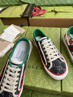 GG 26 Platform Sneaker Dark Blue Monogram Denim 632828