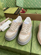 GG 26 Sneaker Beige Gray Canvas Calfskin 632890