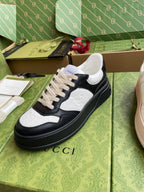 GG 26 Sneaker Black White Canvas Calfskin 632888