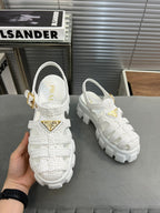 Pra Monolith Crochet Cage Sandals 55 White