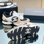 CC Sneaker In Nude Mesh Fabric Print Logo 149847