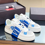 VT 2025 Sneakers White Blue Mesh Calfskin Fabric 546970
