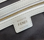 Baguette 27cm Grey Lambskin Gold Hardware